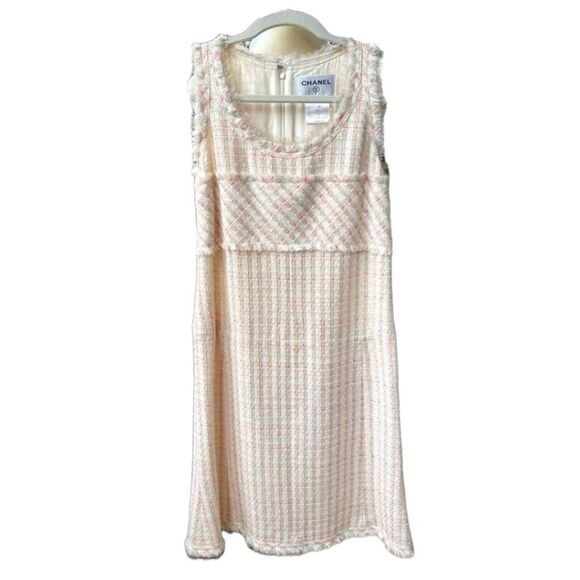 Authentic Chanel Vintage 2004 Tweed Dress Multicolor Size 36/US - Picture 1 of 11